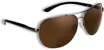 proSPORT Aviator Polarized Bifocal Sunglass Readers Fishing Driving Brown Lens Spring Hinge Men Women 1.50 1.75 2.00 2.25 2.50