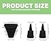 Hemper Plugs + Caps | Universal Cleaning Plugs for Glass Water Pipes and More | Fits Male & Female Joints | Leak-Proof Seal | Hassle-Free Cleaning | Durable, Reusable & Easy to Use - (Black)