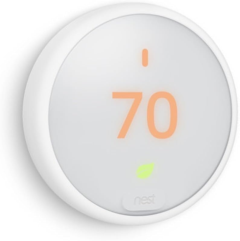 Termostato Nest E - Termostato inteligente programable para el hogar - Termostato Nest de tercera generación, blanco