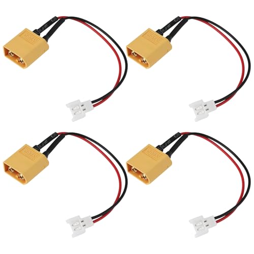 4 Adattatori Per Connettori Maschio XT60 A Molex 51006 Per Barche RC Auto Aerei Filo AWG 26 Da 10 Cm