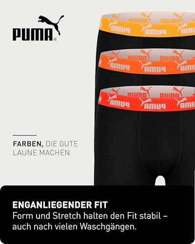 PUMA Boxershorts Jungen Kinder Unterhose Unterwäsche 7 er Pack, Farbe:Black Blue Combo, Bekleidung:134/140