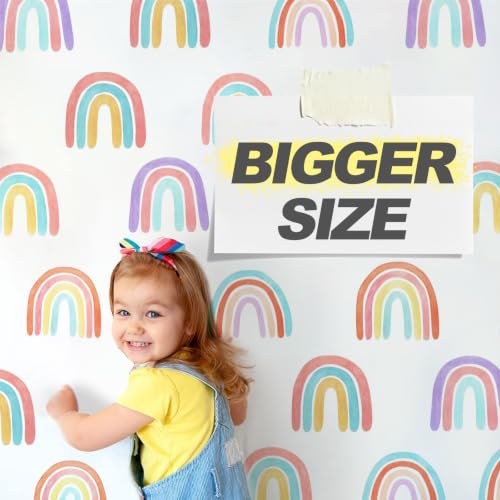 YouRfocus autocollants muraux arc-en-ciel pastel pour chambre d'enfant