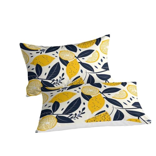 Housse de couette de qualité supérieure imprimée citron 3D - 3