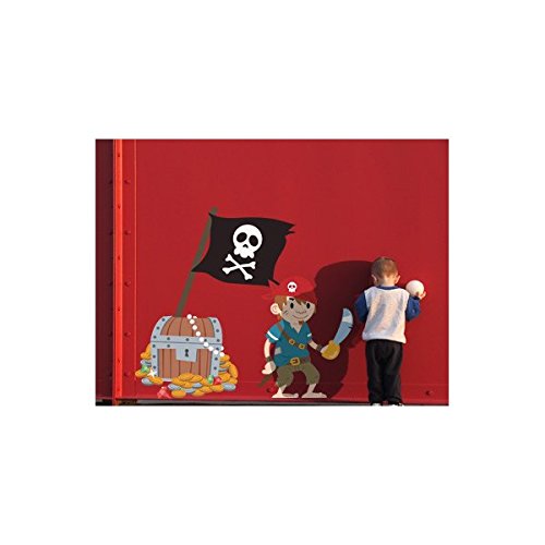 Sticker pirate geant pour habiller un grand mur enfant