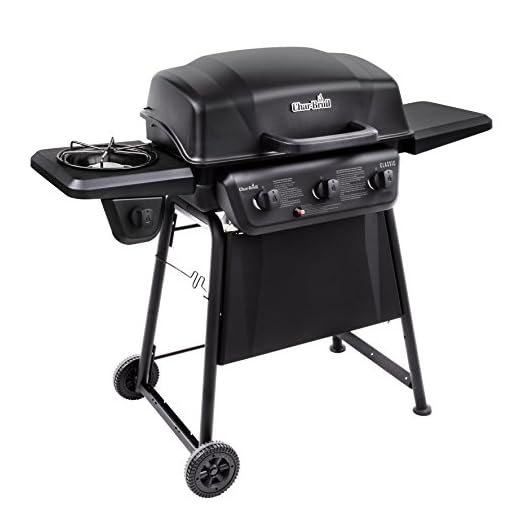 Char-Broil® Classic Series™ Convective 3-Burner with Side Burner Propane Gas Stainless Steel Grill - 463773817-P2