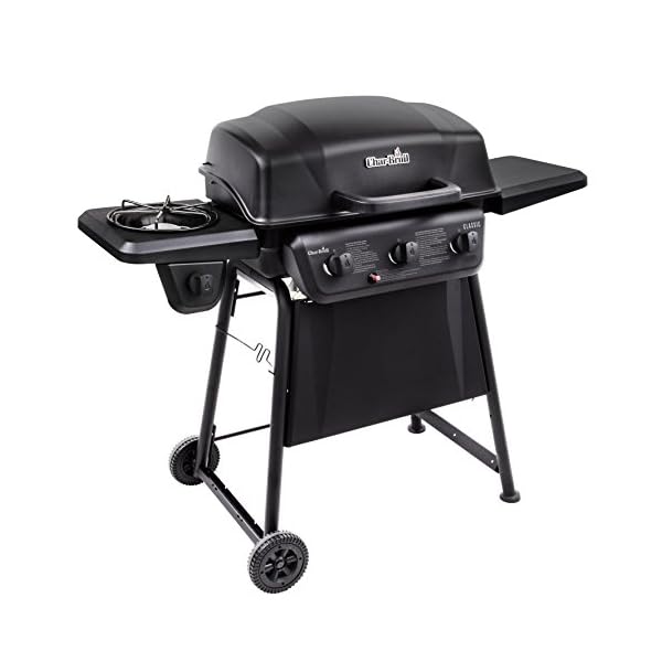 Char-Broil Classic 360 3-Burner Liquid Propane Gas Grill with Side Burner