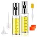 Anmyox Olive Oil Sprayer Set, 100ml 5 IN 1 Oil Dispenser Glass Bottle for BBQ Salad Cooking Roasting Grilling Baking(2 PCs)