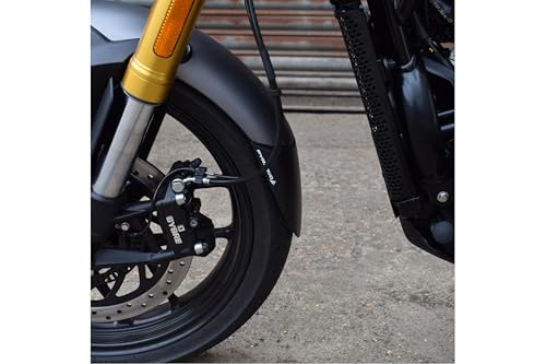 Bavette de garde-boue avant Puig 22176N en ABS noir pour moto