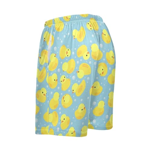 Men's Pajama Shorts Sleep Drawstring Short Pajama Pant Lounge Wear PJ Bottoms with Pockets3