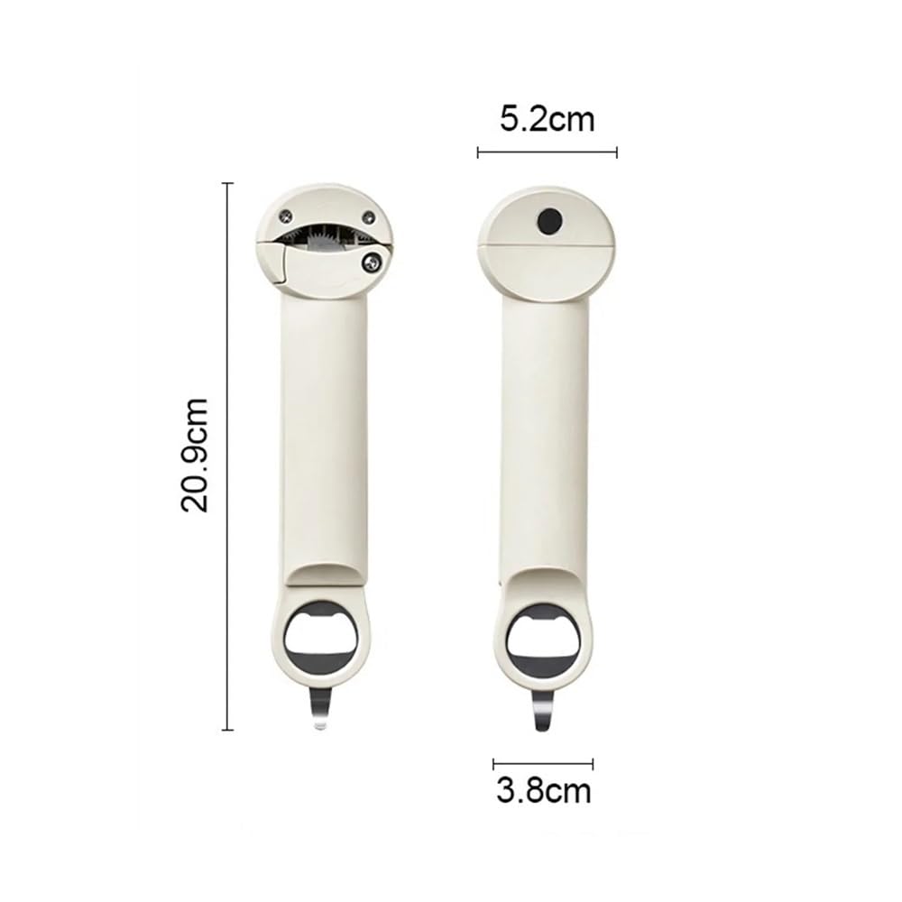 Abridor de Botellas retráctil Multifuncional Acero Inoxidable, Manual, Ajustable, for Cocina(Black)