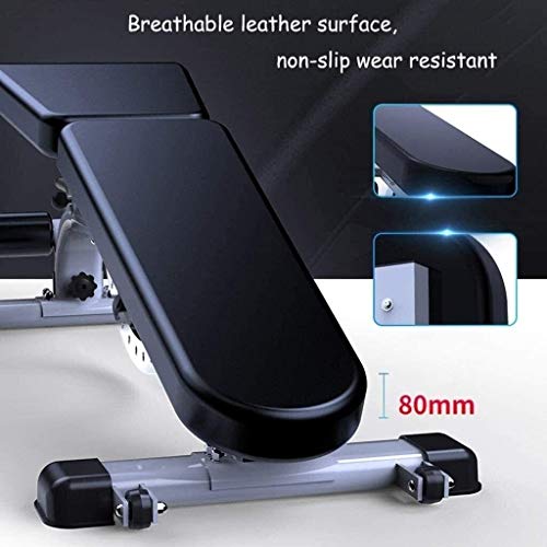 Timtools Adjustable 90°Flat Weight Bench,Professional Commercial Dumbbell Bench Marcy Exercise Utility Bench for Upright, Incline, Decline, and Flat Exercise