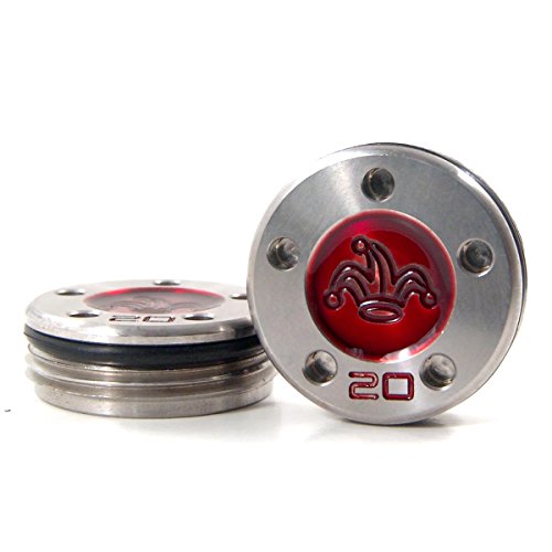 19th Hole Custom Shop 2 of 20g Weights for Scotty Cameron Golf Putters, Jester Crown (Red)