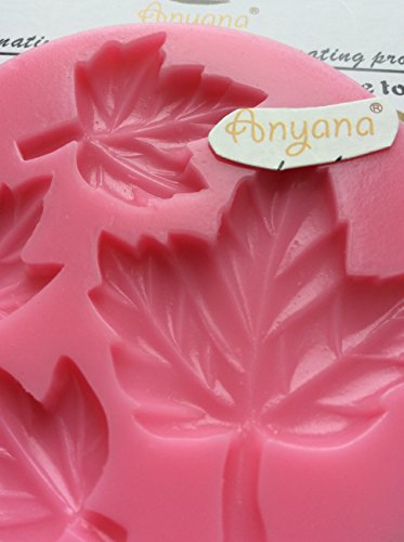 Anyana Diy Maple Leaf Mold Silicone Cupcake Baking Molds Fondant Cake Decorating Tools Gumpaste Chocolate Candy Clay Moulds Non Stick Easy To Use #TOP6