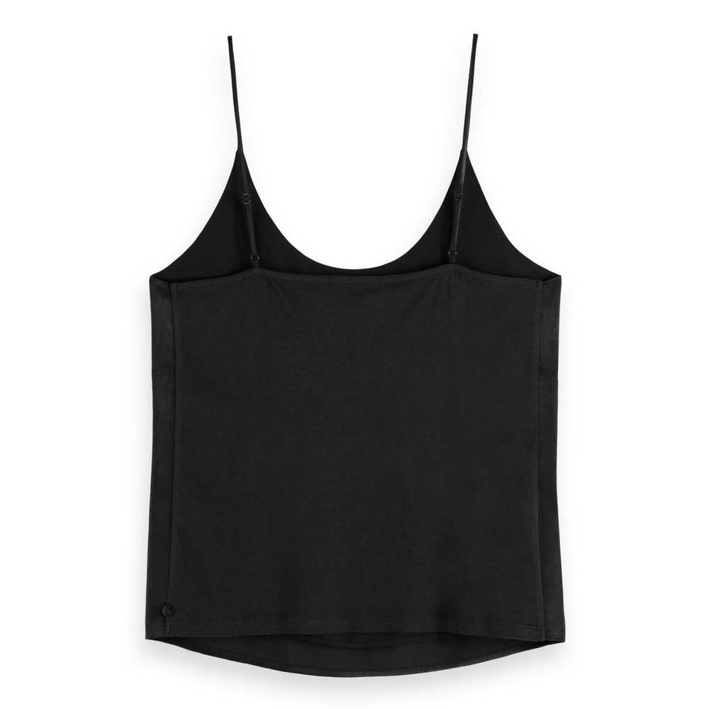 Scotch & Soda Core Jersey Woven Tank Black