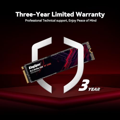 Image of KingSpec 2TB M.2 SSD 2280 NVMe PCIe 4.0 x4, Incredible Read up to 5000MB /s, Internal M2 PCIe SSD Compatible with Gaming Console /Desktop /Gaming Laptop