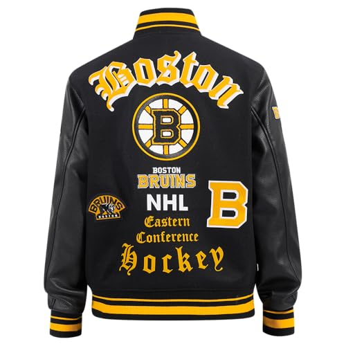 Image of Pro Standard Mens NHL Old English Varsity Jacket