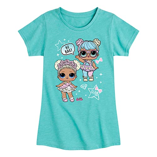 HYBRID APPAREL - LOL Surprise! Dolls - LOL Hi Bae! - Toddler & Youth Girls Short Sleeve Graphic T-Shirt