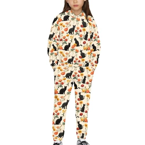 HUIACONG Boys Sweat Set for Kids Sweatsuits Girls Sweat Suit for Children