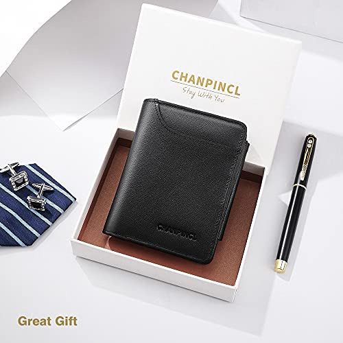 Mens Genuine Leather Zipper Wallet anti-theft brush Large Capacity Double Fold Multi-card Leather Wallets for Men and coin purse4