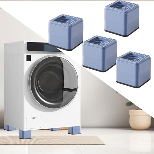 Tapis anti-vibrations machine à laver support isolant phonique sol lot de 4