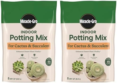Miracle-Gro Indoor Potting Mix for Cactus & Succulent, 8 qt. (2-P...