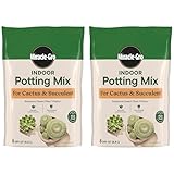 Miracle-Gro Cactus, Palm and Citrus Potting Mix, for Indoor or Outdoor Potted Plants, Great for Succulents, 8 qt., 2-Pack