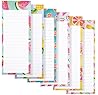 Juvale 6-Pack Magnetic Grocery List Pad for Fridge- Cute Shopping List Paper Note Pads for Refrigerator, To-Do Memos (6 Fruit Designs, 60 Sheets Each)