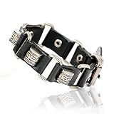 Artikeltyp, Armbänder Legierung Schädel Kette Leder Herren Armbänder Beliebte Ritter Courage Bandage Charm Armbänder Schmuck SLPG1431