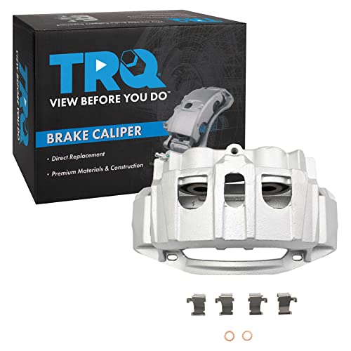 Image of TRQ Rear Left Brake Caliper w /Bracket Drivers Side