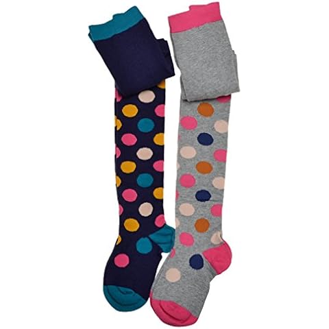 WB SOCKS Spotty Girls Tights - 2 Pairs Cover