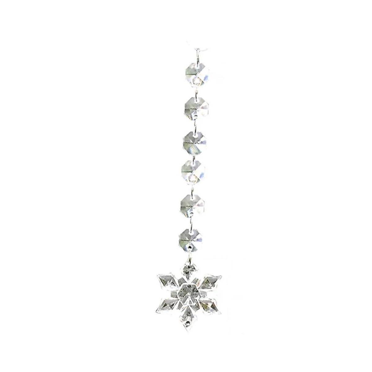 Crystal Chandelier Prism, Sun Catcher, 20pcs Acrylic Crystal Garland 45mm Octagonal Bead String Chain For Chandelier Home Decor Curtain(TypeB)