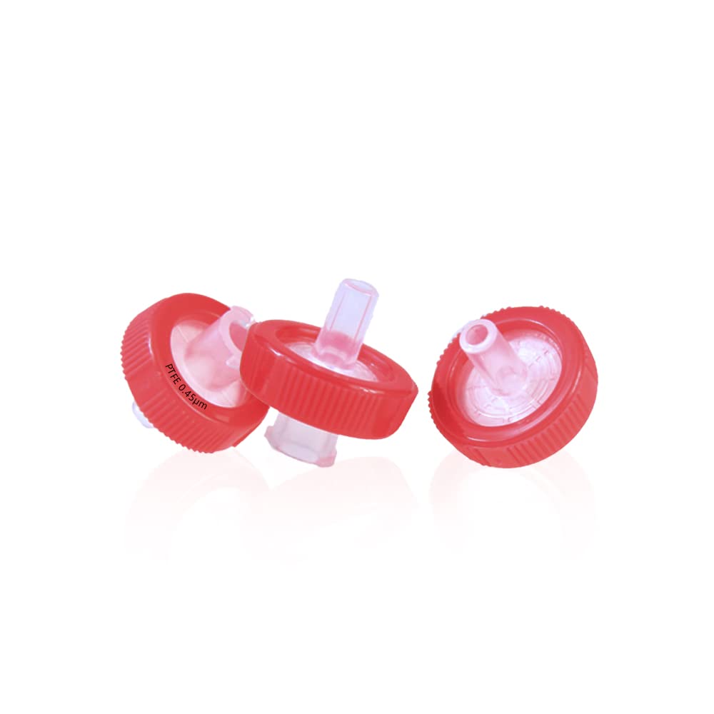 Syringe Filter – PTFE Hydrophobic Membrane, 0.45µm Porosity, 13mm Diameter, PP Housing, Non-Sterile, Bulk Pack of 100, Code CS6470