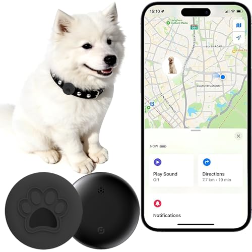 Dog Trackers Smart Pet Tracker for Collar Dog Trackers Pet Location Tracker with Holder No Monthly Fee Compatible with Apple Find My (iOS Only Not for Android) Anti-Lost Device for Pets Bag Straps - image 7