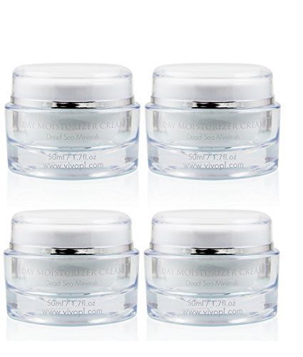 Dead Sea Day Cream - Face Moisturizer for Women - Moisturizing, Hydrating, Non Greasy - 3.4 Fl. Oz. - Pack of 4