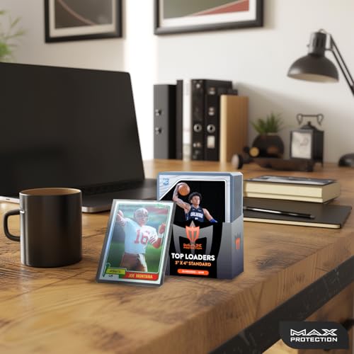 Max Protection 35pt Top Loaders for Cards - 1000 Count - Premium 3x4 Inch Trading Card Toploaders - Protect Your Baseball and Sports Cards with These Crystal Clear Hard Plastic Sleeves Protectors - Thumbnail 6