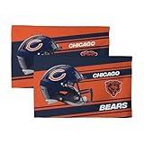 NORTHWEST NFL Chicago Bears 2-Pack Fan Towel Set, 16" x 25" Each, Swipe, Team Colors