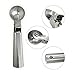Solid Stainless Steel Ice Cream Scoop, SourceTon 2 Packs of Stainless steel Ice Cream Spoon with Easy Trigger, Dipper for Fruits, Water Melon Scoop