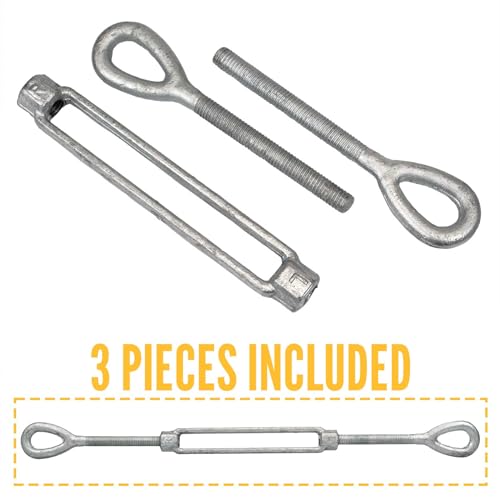 US Cargo Control Tensor Galvanizado Ojal x Ojal 7/8 pulg x 12 pulg, Capacidad 7,200 libras miniatura 6