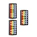Toddmomy Abacus for Kids Math, 3Pcs Traditional Plastic Mini Abacus Math Counting Toy 7 Digits Rods with Colorful Beads, Portable Calculating Tool