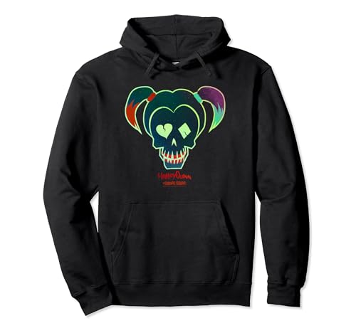 Image of Suicide Squad Harley Quinn Skull Pullover Hoodie