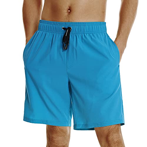 Image of HOdo Mens Swim Trunks with Mesh Liner 9 inch Quick Dry Swim Shorts Bathing Suits for Men Swimwear Board Shorts wiht Pockets