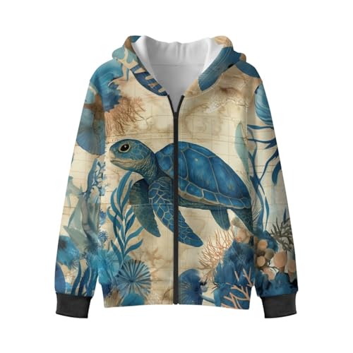 Suobstales Girls Boys Sweatshirt Zip Up Hoodies Long Sleeve Sports Jacket with Pocket Athletic Hoodie Outerwear Top Size 6-16