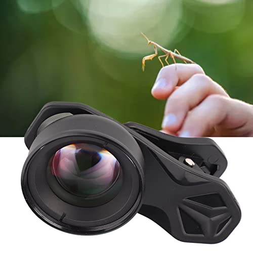 Lente de telefone para câmera, micro lente externa de 100 mm para celular com tampa de lente para fo