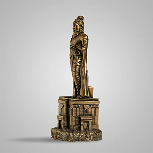 SILAII Ayyan Valluvar Full Figure Sculpture - 8 INCH, Antique Bronze Colour
