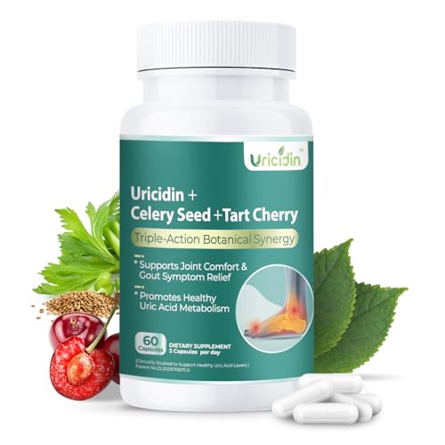 ILEXPOWER Tart Cherry Capsules for Uric Acid Support & Joint Heal...