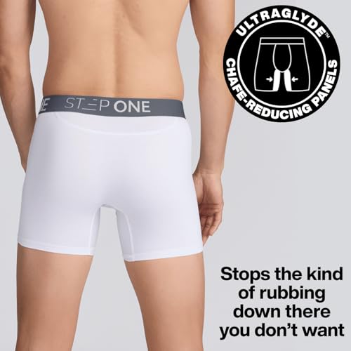 STEP ONE Mens Underwear Trunk Briefs, 1 Pair, Viscose from Bamboo Underwear, Moisture Wicking 3D Pouch + No Ride Up Trunks4