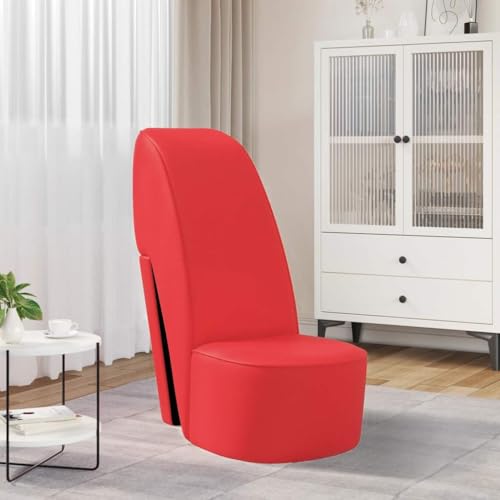 Générique Chaise en Forme de Chaussure à Talon Haut Rouge Similicuir,Meubles, Fauteuils et chaises, Fauteuils,248646
