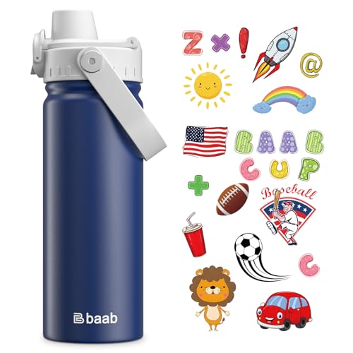 Image of baab 18oz Kids Insulated Water Bottle 18 /8 Stainless Steel Kids Cup 1 Pack