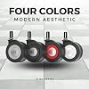 Enso Motion Office Chair Replacement Caster Wheels, 70 Mu Series - Black (Set of 5)