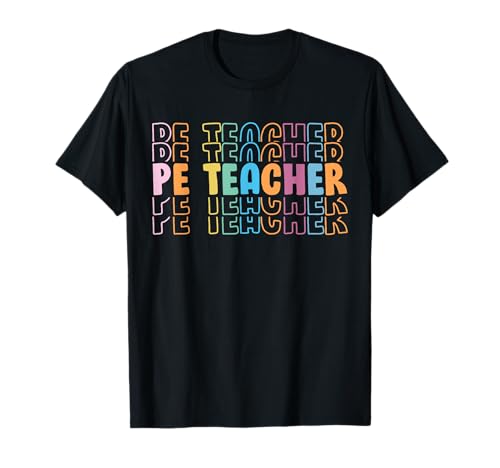 PE Teacher Vintage retro groovy Physical Education Teacher T-Shirt
